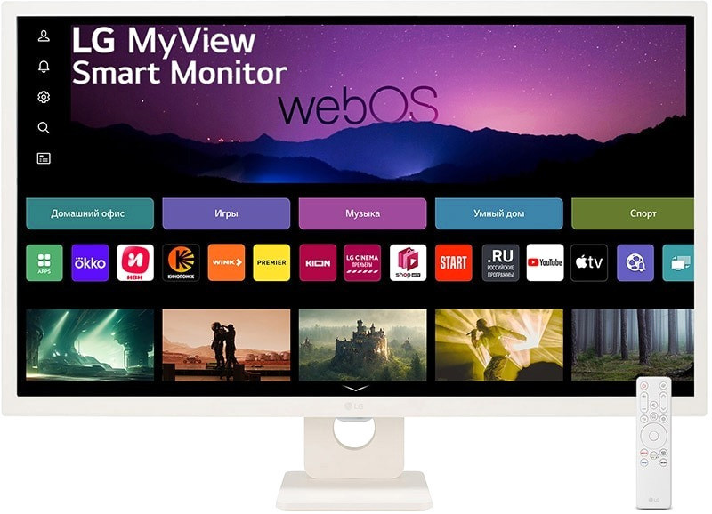 LG MyView Smart Monitor 32SR50F-W Image #1