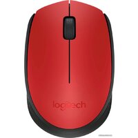 Logitech M171 (красный/черный)