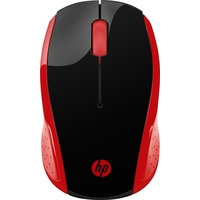 HP Wireless Mouse 200 (черный/красный) Image #1