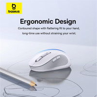 Baseus F02 Ergonomic Wireless Mouse (белый, без батарейки в комплекте) Image #14