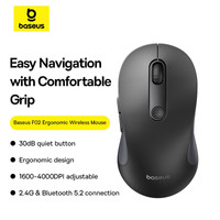 Baseus F02 Ergonomic Wireless Mouse (черный, без батарейки в комплекте) Image #12