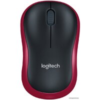 Logitech M185 (черный/красный)