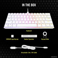 Corsair K65 RGB Mini 60% (белый, Cherry MX Speed, нет кириллицы) Image #8