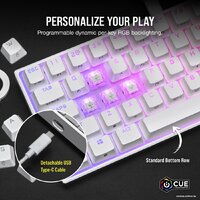 Corsair K65 RGB Mini 60% (белый, Cherry MX Speed, нет кириллицы) Image #6