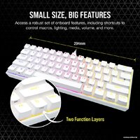 Corsair K65 RGB Mini 60% (белый, Cherry MX Speed, нет кириллицы) Image #3