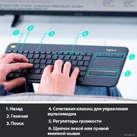 Logitech K400 Plus 920-007145 (черный, нет кириллицы) Image #3