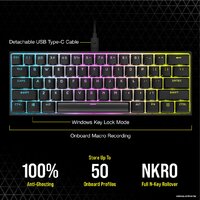 Corsair K65 RGB Mini (черный, Cherry MX Speed, нет кириллицы) Image #24