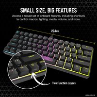 Corsair K65 RGB Mini (черный, Cherry MX Speed, нет кириллицы) Image #20