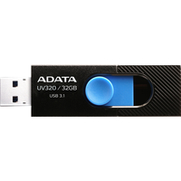 ADATA UV320 32GB (черный/голубой) Image #1