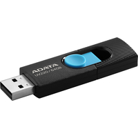 ADATA UV220 64GB (черный/голубой) Image #2