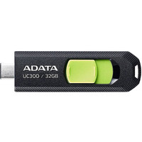 ADATA UC300 32GB (черный/зеленый)