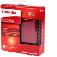 Toshiba Canvio Advance HDTC910ER3AA 1TB (красный) Image #6