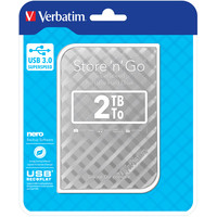 Verbatim Store 'n' Go USB 3.0 2TB Серебристый [53198] Image #4