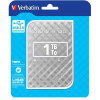 Verbatim Store 'n' Go USB 3.0 1TB Серебристый [53197] Image #4