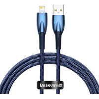 Baseus Glimmer Series Fast Charging Data Cable USB Type-A - Lightning 2.4A CADH000303 (2 м, синий) Image #1