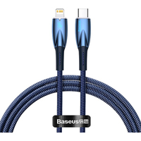 Baseus Glimmer Series Fast Charging Data Cable Type-C - Lightning 20W CADH000003 (1 м, синий)