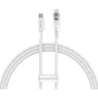 Baseus Explorer Series Fast Charging Cable with Smart Temperature Control 20W USB Type-C - Lightning (1 м, белый)