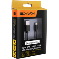 Canyon MFI-1 CNS-MFICAB01B USB Type-A - Lightning (1 м, черный) Image #2