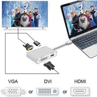 USBTOP 4в1 USB3.1 Type-C на HDMI/VGA/DVI/USB3.0 Image #6