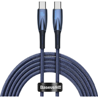 Baseus Glimmer Series Fast Charging Data Cable USB Type-C - Type-C 100W CADH000703 (1 м, синий) Image #1