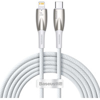 Baseus Glimmer Series Fast Charging Data Cable 100W USB Type-A - Type-C (2 м, белый) Image #1