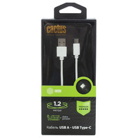 CACTUS USB Type-A - USB Type-C CS-USB.A.USB.C-1.2 (1.2 м, белый)