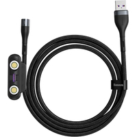 Baseus CA1T3-AG1 USB Type-A - Lightning, Type-C, microUSB (1 м, черный) Image #1