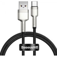 Baseus Cafule Series Metal Data Cable USB Type-A - Type-C 66W CAKF000101 (1 м, черный) Image #1