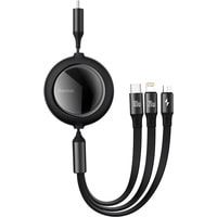 Baseus Bright Mirror One-For-Three Retractable Data Cable USB-C - M+L+C 100W CAMJ010201 Image #1