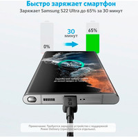 Anker PowerLine 322 USB Type-C - USB Type-C A81F6G11 (1.8 м, черный) Image #5