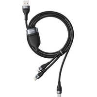 Baseus CA1T3-G1 USB Type-C - microUSB - Lightning - USB (1.2 м, черный) Image #2