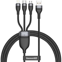 Baseus CA1T3-G1 USB Type-C - microUSB - Lightning - USB (1.2 м, черный) Image #1