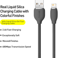 Baseus Jelly Liquid Silica Gel USB Type-A - Lightning (2 м, черный) Image #3