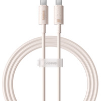 Baseus Habitat Series Fast Charging Cable 100W USB Type-C - USB Type-C (1 м, бежевый) Image #1