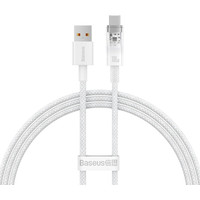 Baseus Explorer Series Fast Charging Cable with Smart Temperature Control 100W USB Type-A - USB Type-C (2 м, белый) Image #1