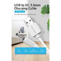 Vention CEXWF USB 2 Type-A - DC-jack (1 м, белый) Image #2