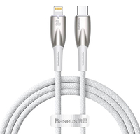 Baseus Glimmer Series Fast Charging Data Cable Type-C - Lightning 20W CADH000002 (1 м, белый)