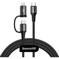 Baseus CATLYW-H01 USB Type-C - USB Type-C/Lightning (1м, черный) Image #1