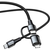 Baseus CATLYW-H01 USB Type-C - USB Type-C/Lightning (1м, черный) Image #4