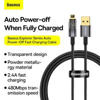 Baseus Explorer USB Type-A - Lightning (2 м, черный) Image #2