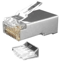 Hyperline PLUG-8P8C-UV-C6-SH-100 RJ45 (100 шт) Image #1