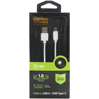 CACTUS USB Type-A - USB Type-C CS-USB.A.USB.C-1.8 (1.8 м, белый)