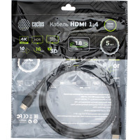 CACTUS HDMI - HDMI CS-HDMI.1.4-1.8 (1.8 м, черный)