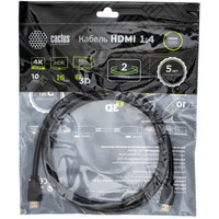 CACTUS HDMI - HDMI CS-HDMI.1.4-2 HDMI (2 м, черный)