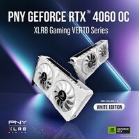 PNY GeForce RTX 4060 8GB OC XLR8 Verto DF White Edition VCG40608DFWXPB1-O Image #2