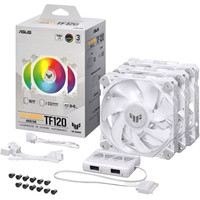 ASUS TUF Gaming TF120 ARGB Triple Fan Kit White Edition Image #1