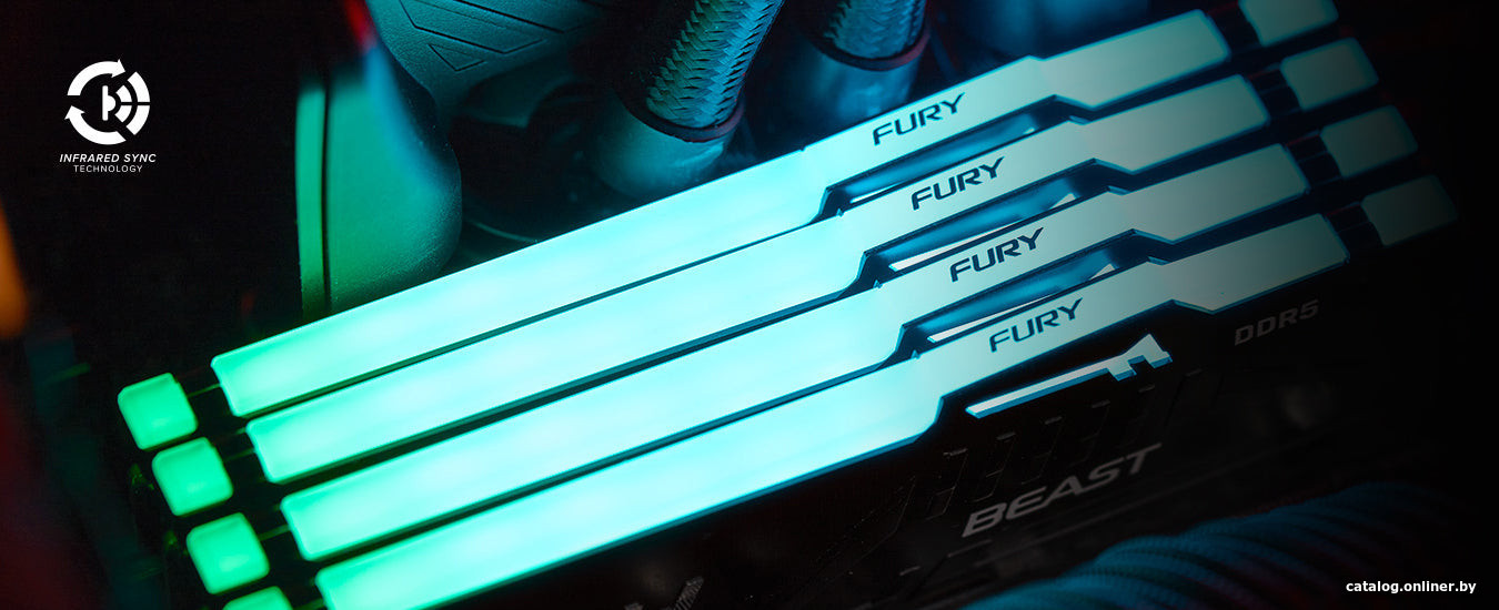 Kingston FURY Beast RGB 2x8ГБ DDR5 6000 МГц KF560C30BBAK2-16 Image #5