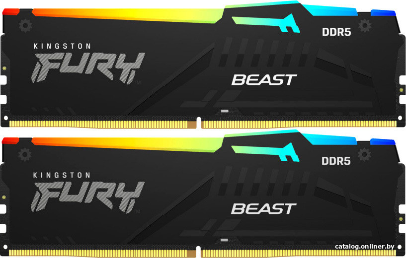 Kingston FURY Beast RGB 2x8ГБ DDR5 6000 МГц KF560C30BBAK2-16 Image #1