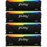 Kingston FURY Beast RGB 4x16ГБ DDR4 3600 МГц KF436C18BB2AK4/64 Image #2