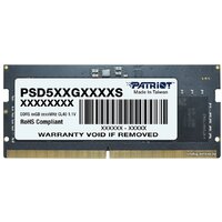 Patriot Signature Line 16ГБ DDR5 SODIMM 5200 МГц PSD516G520081S Image #1